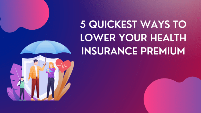 5 Quickest ways to lower Your Health Insurance Premium